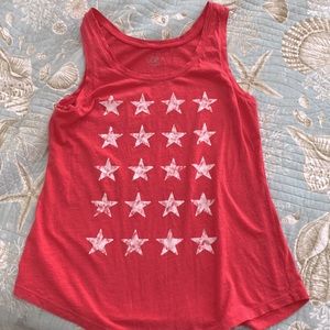Light Red Star Loft Tank Top 4th if July Ready!